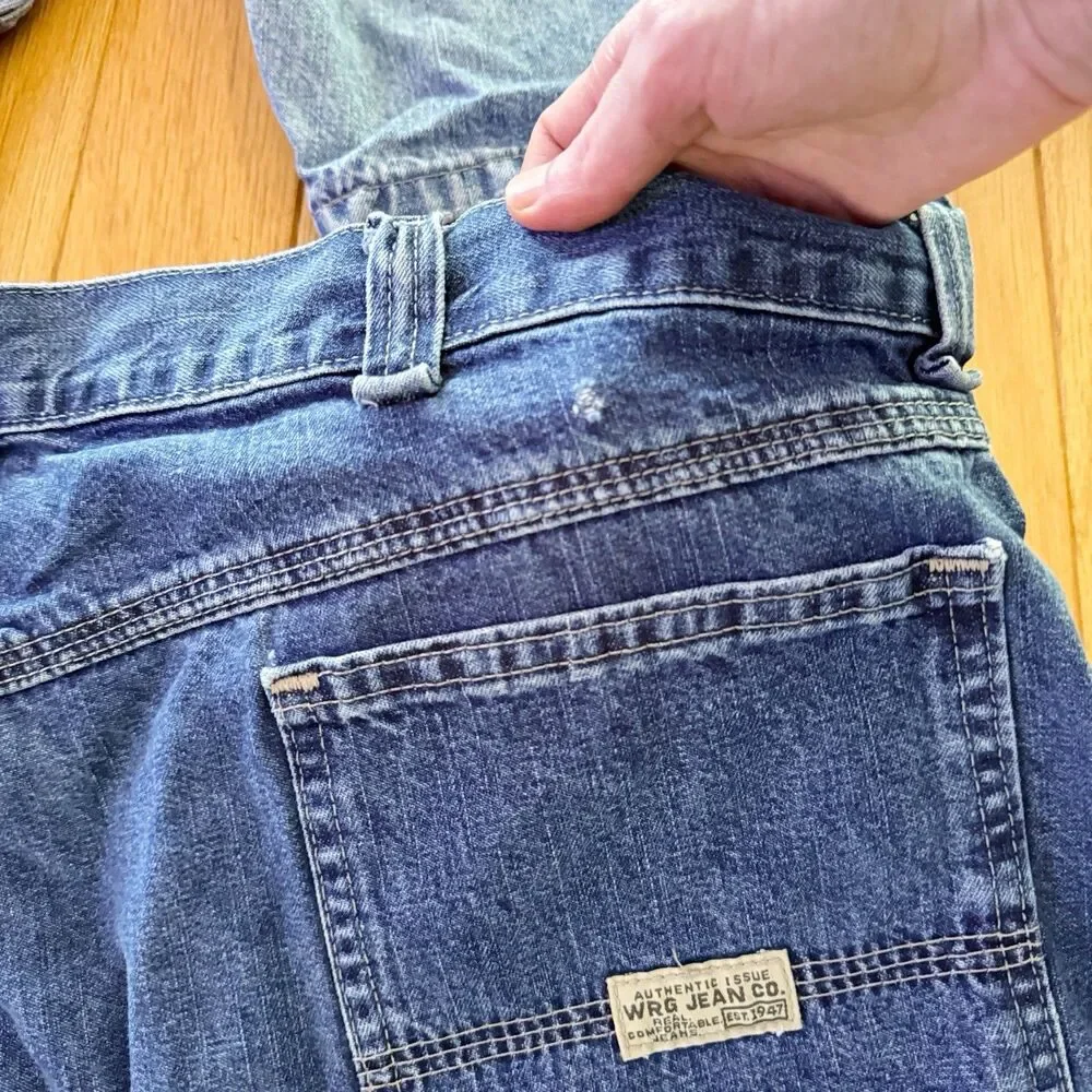 LOT/BUNDLE Vintage Mens Wrangler Jean Carpenter Cargo Shorts Sz 42 Jorts Cotton